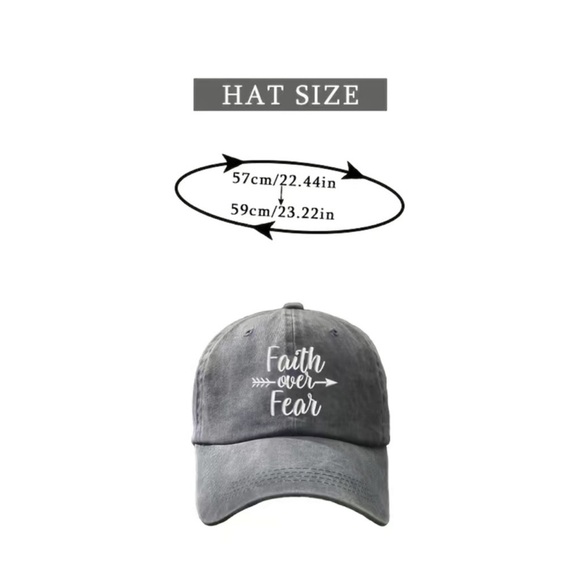 Faith Over Fear Baseball Cap NWT - Picture 3 of 4
